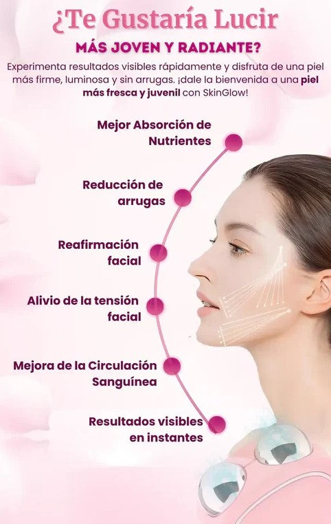 MASAJEADOR FACIAL CON MICROCORRIENTE